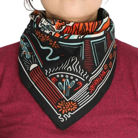 Lightweight Multicolored 22"x22" 6-Pack, 12-Pack and 48-Pack Bandana Set - Picture 4 of 7